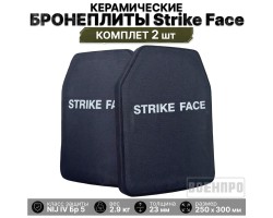 Керамическая бронепластина Strike Face по классу Бр 5 (NIJ IV)(2 шт) (бронекерамика; 250х300мм; вес 2.9 кг) №31