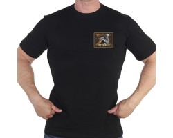 Черная футболка с термотрансфером в стиле Z 