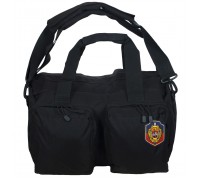 Черная тактическая сумка-рюкзак с нашивкой УГРО