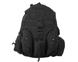 Черный тактический рюкзак с карманом для рации (30л)