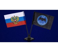 Двойной сувенирный флажок России и Военной разведки
