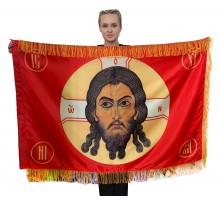 Двусторонний флаг с бахромой  Двусторонний флаг с бахромой