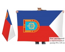 Двусторонний флаг Внутренних войск Азербайджана