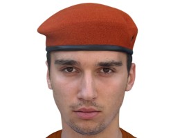 Оранжевый берет МЧС (Бесшовный, 100% шерсть)  №1