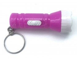 Фиолетовый фонарик-брелок