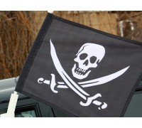 Флаг пиратский «С саблями»