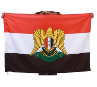 Флаг Сирии с гербом