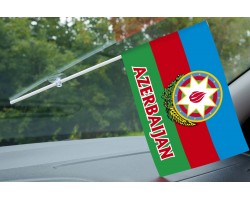 Флажок Азербайджана с надписью