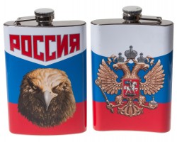 Фляжка с символикой России