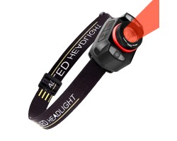 Фонарь налобный с датчиком движения (Красные светодиоды) №24