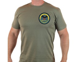 Армейская футболка с вышивкой «24 ОБрСпН Военная Разведка».
