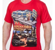 Футболка из авторской серии «Войска страны – ПВО». Детализированный принт с военной противовоздушной техникой №10