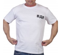 Однотонная мужская футболка ВДВ с эмблемой десанта*