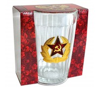 Подарочный граненый стакан «Советская Армия»