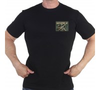 Классическая черная футболка с трансфером ZV 