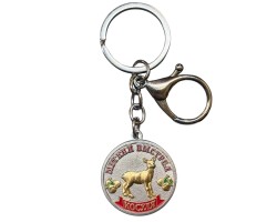 Металлический брелок медаль для ключей для охотника «Меткий выстрел. Косуля