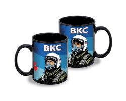 Черная керамическая кружка ВКС