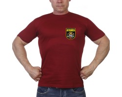 Краповая футболка с термотрансфером Автовойска