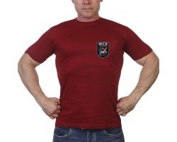 Краповая футболка с термотрансфером ФСБ России
