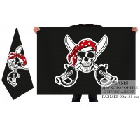 Креативный пиратский флаг с черепом