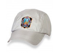 Крутая белая кепка-пятипанелька с термонаклейкой Орден Победы