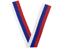 Лента триколор России в виде символа V (3x30 см)