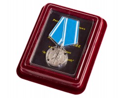 Медаль Российского казачества За государственную службу в футляре