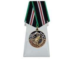 Медаль Ветераны Чечни на подставке