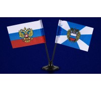 Миниатюрный двойной флажок России и ФСО