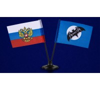 Миниатюрный двойной флажок России и Спецназа ГРУ