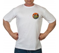 Мужская белая футболка «За Донбасс!»