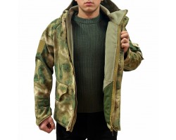 Мужская куртка (флисовая подкладка), защитный камуфляж 