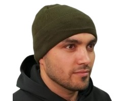 Мужская шапка хаки-олива  №31