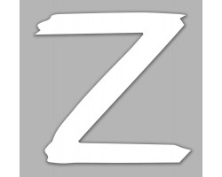 Наклейка на машину в виде символа «Z»