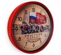 Настенные часы к юбилею Победы «Участник парада»