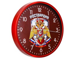 Настенные часы с эмблемой Росгвардии
