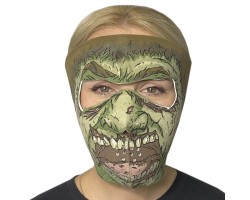 Неопреновая медицинская полнолицевая маска Skulskinz Zombie