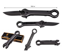 Нож с комбинированным ключом Frost Cutlery FC12 Wrench Knife Linerlock Gray