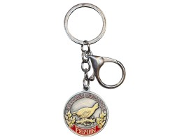 Металлический брелок-медаль для охотника «Меткий выстрел. Рябчик» №469
