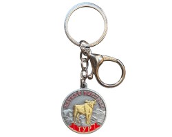 Металлический брелок-медаль для охотника «Меткий выстрел. Тур» №465