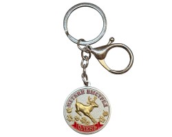 Металлический брелок-медаль для охотника  «Меткий выстрел. Олень