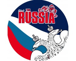 Наклейка RUSSIA «Двуглавый орёл»