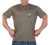 Оливковая футболка с термотрансфером Клёвый рыбак