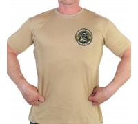 Песочная футболка с термоаппликацией W