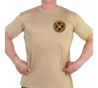 Песочная футболка с термотрансфером ЧКВ 