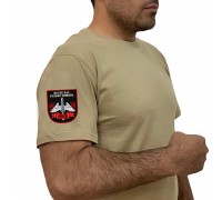 Песочная футболка с термотрансфером РВСН на рукаве