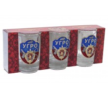 Подарочный набор стопок «УГРО МУР»  – гимн любого мужского застолья