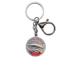 Металлический брелок-медаль для рыбака 