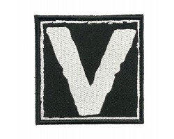 Шеврон V на липучке, 8x8 см №151