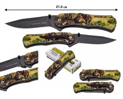 Складной нож для охоты и города Lion Tools 9502 (Мексика) - Лезвие очень легко извлекается и надежно фиксируется. Длина клинка - 100 мм, материал клинка - нержавеющая сталь 420, длина рукояти - 115 мм. Отличный нож универсального назначения по прямой цене